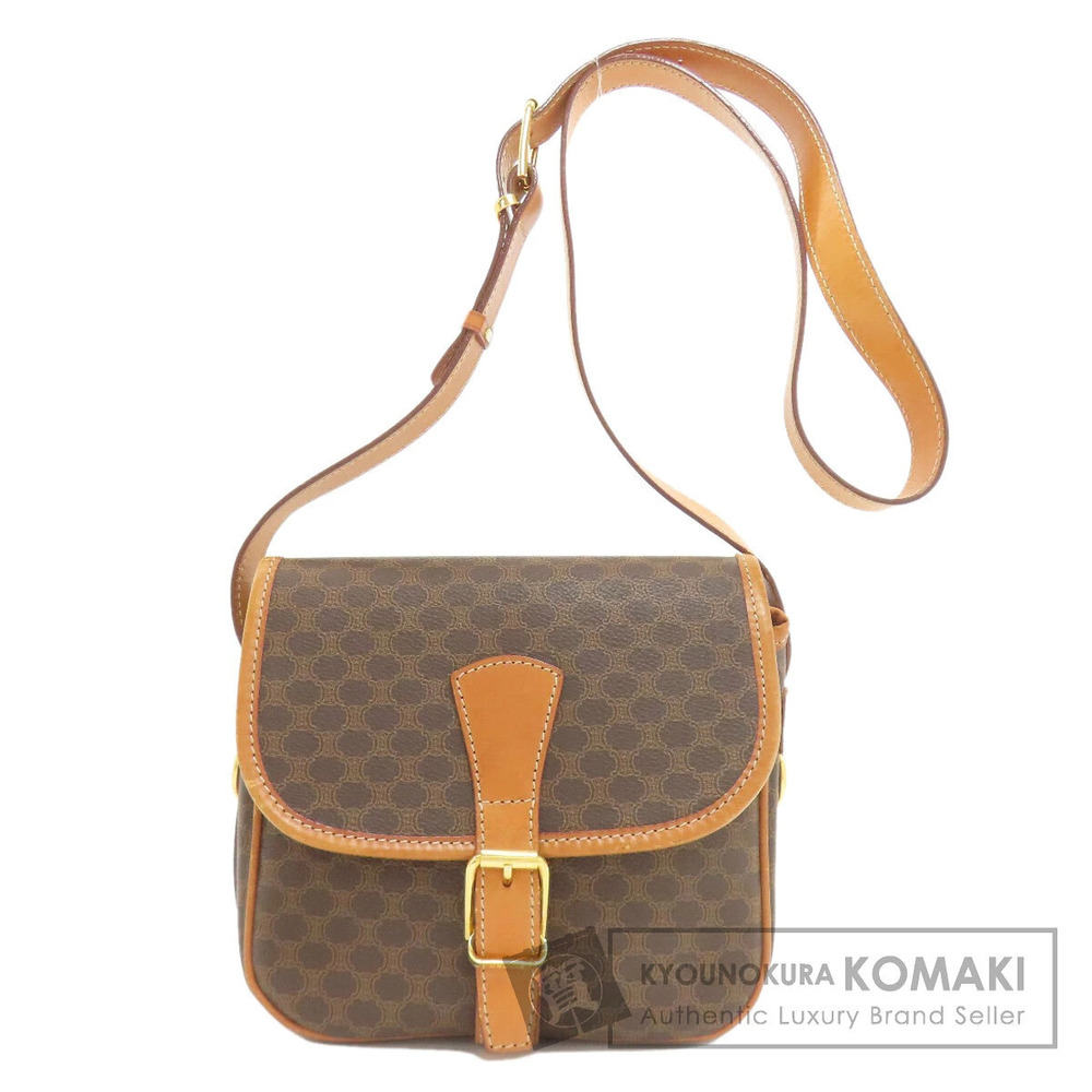 Celine Macadam Shoulder Bag Leather